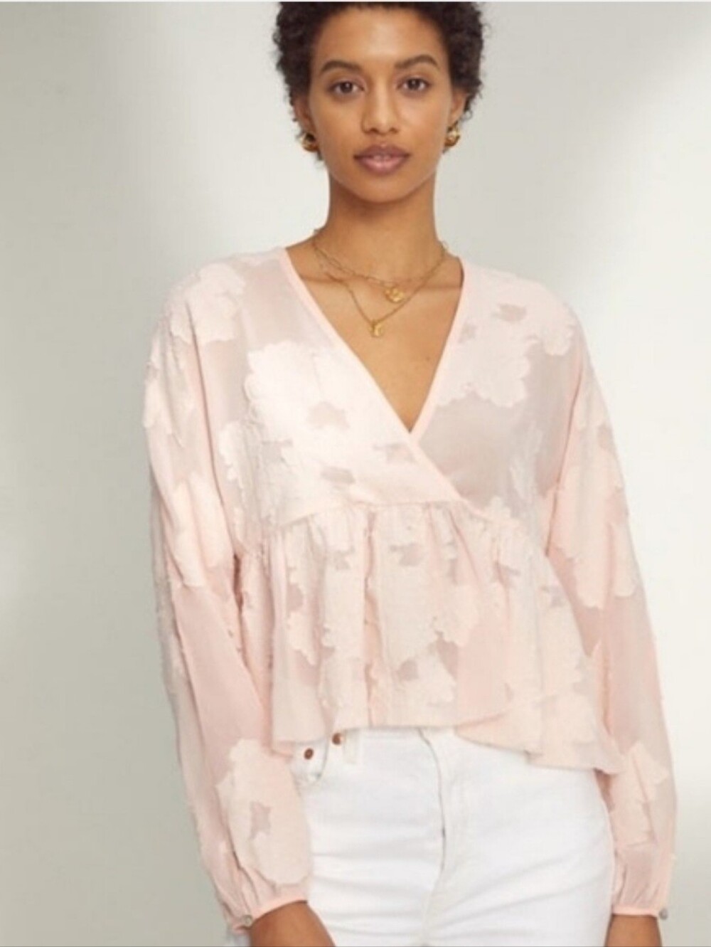 Aritzia Wilfred Augustine Blouse - Ruffled peplum blouse